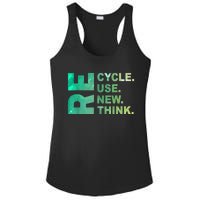 Recycle Reuse Renew Rethink Trending Earth Day Environmental Activism Ladies PosiCharge Competitor Racerback Tank