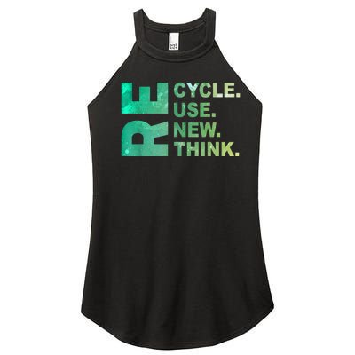 Recycle Reuse Renew Rethink Trending Earth Day Environmental Activism Women’s Perfect Tri Rocker Tank