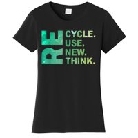 Recycle Reuse Renew Rethink Trending Earth Day Environmental Activism Women's T-Shirt