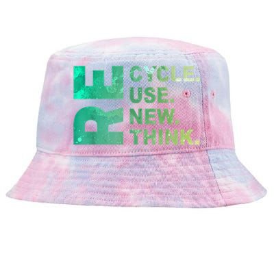 Recycle Reuse Renew Rethink Trending Earth Day Environmental Activism Tie-Dyed Bucket Hat