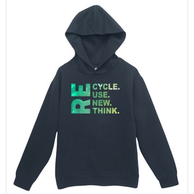 Recycle Reuse Renew Rethink Trending Earth Day Environmental Activism Urban Pullover Hoodie