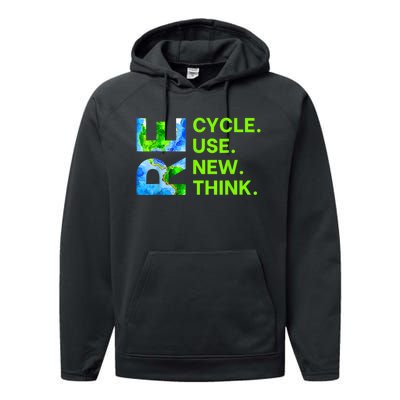 Recycle Reuse Renew Rethink Trending Earth Day Environmental Activism Performance Fleece Hoodie