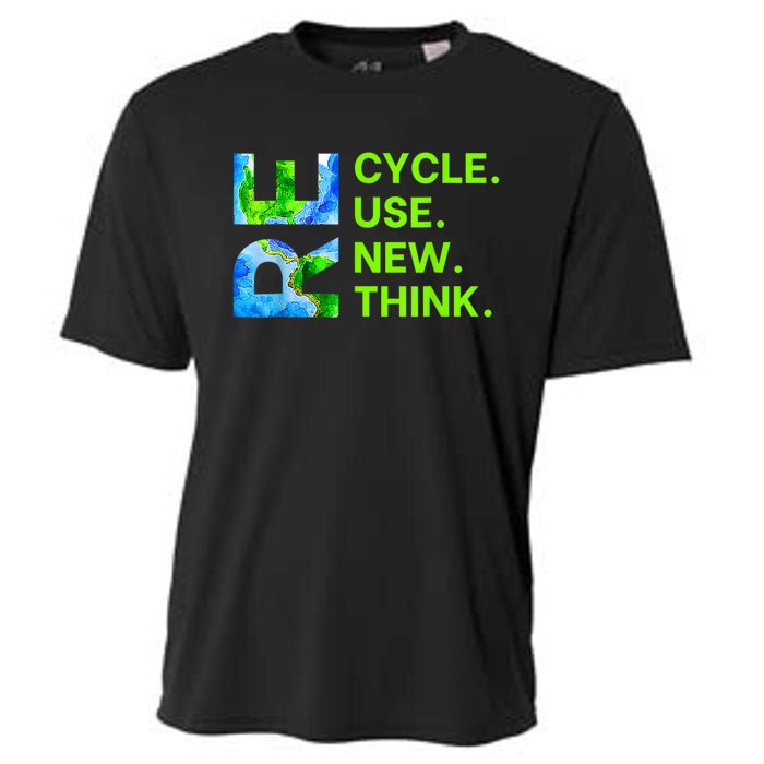 Recycle Reuse Renew Rethink Trending Earth Day Environmental Activism Cooling Performance Crew T-Shirt