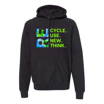 Recycle Reuse Renew Rethink Trending Earth Day Environmental Activism Premium Hoodie