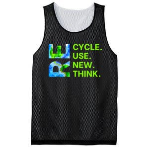 Recycle Reuse Renew Rethink Trending Earth Day Environmental Activism Mesh Reversible Basketball Jersey Tank