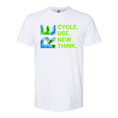 Recycle Reuse Renew Rethink Trending Earth Day Environmental Activism Softstyle CVC T-Shirt