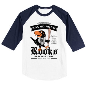 Round Rock Rooks Minor League Retro Baseball Team Baseball Sleeve Shirt