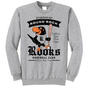 Round Rock Rooks Minor League Retro Baseball Team Tall Sweatshirt