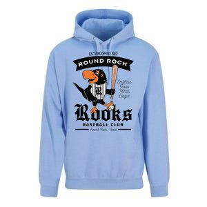 Round Rock Rooks Minor League Retro Baseball Team Unisex Surf Hoodie