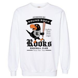 Round Rock Rooks Minor League Retro Baseball Team Garment-Dyed Sweatshirt