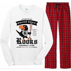 Round Rock Rooks Minor League Retro Baseball Team Long Sleeve Pajama Set