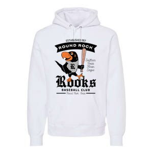 Round Rock Rooks Minor League Retro Baseball Team Premium Hoodie