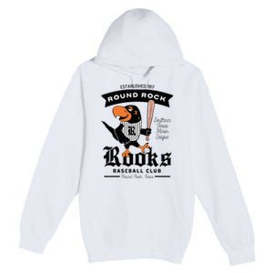 Round Rock Rooks Minor League Retro Baseball Team Premium Pullover Hoodie