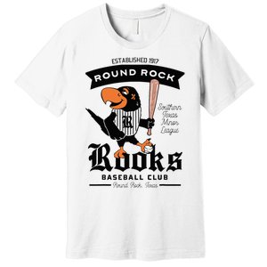 Round Rock Rooks Minor League Retro Baseball Team Premium T-Shirt