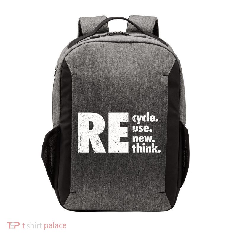 Recycle Reuse Renew Rethink Crisis Environmental Activism Vector Backpack