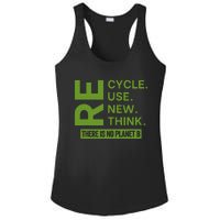 Recycle Reuse Renew Rethink There Is No Planet B Earth Day Ladies PosiCharge Competitor Racerback Tank