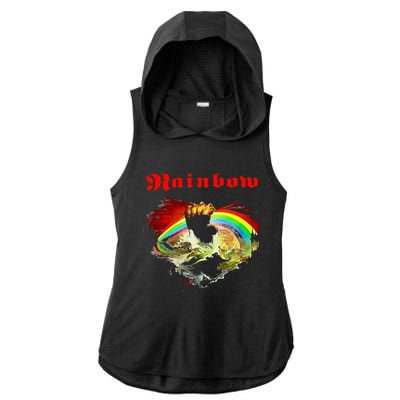 Rainbow Rising Ritchie Blackmore Rock Ladies PosiCharge Tri-Blend Wicking Draft Hoodie Tank