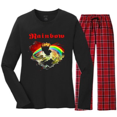 Rainbow Rising Ritchie Blackmore Rock Women's Long Sleeve Flannel Pajama Set 