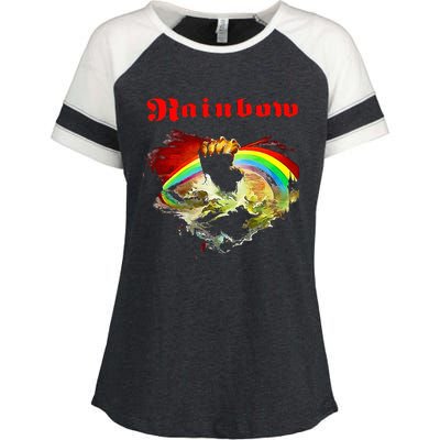 Rainbow Rising Ritchie Blackmore Rock Enza Ladies Jersey Colorblock Tee