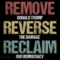 Remove Reverse Reclaim Protest Drawstring Bag