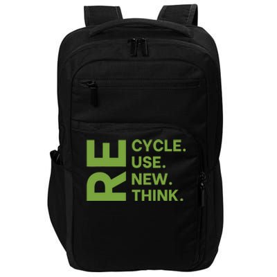 Recycle Reuse Renew Rethink Crisis Environmental Activism Impact Tech Backpack