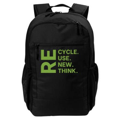 Recycle Reuse Renew Rethink Crisis Environmental Activism Daily Commute Backpack