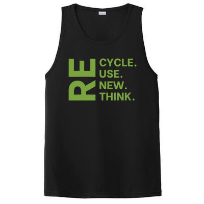 Recycle Reuse Renew Rethink Crisis Environmental Activism PosiCharge Competitor Tank