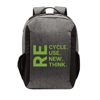 Recycle Reuse Renew Rethink Crisis Environmental Activism Vector Backpack