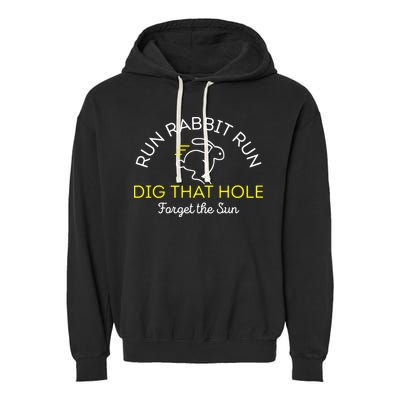 Run Rabbit Run Dig That Hole Garment-Dyed Fleece Hoodie