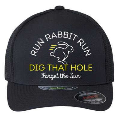 Run Rabbit Run Dig That Hole Flexfit Unipanel Trucker Cap