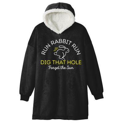 Run Rabbit Run Dig That Hole Hooded Wearable Blanket