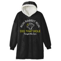 Run Rabbit Run Dig That Hole Hooded Wearable Blanket