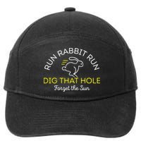 Run Rabbit Run Dig That Hole 7-Panel Snapback Hat
