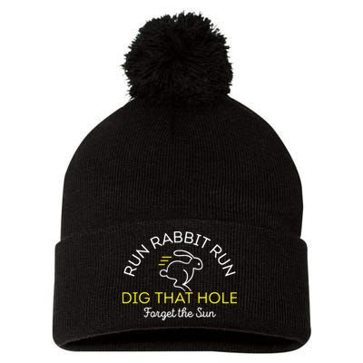 Run Rabbit Run Dig That Hole Pom Pom 12in Knit Beanie