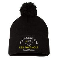 Run Rabbit Run Dig That Hole Pom Pom 12in Knit Beanie