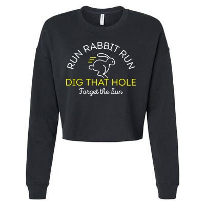 Run Rabbit Run Dig That Hole Cropped Pullover Crew