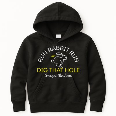 Run Rabbit Run Dig That Hole Kids Hoodie