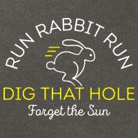 Run Rabbit Run Dig That Hole Cotton Canvas Backpack