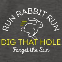 Run Rabbit Run Dig That Hole Vector Backpack