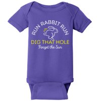 Run Rabbit Run Dig That Hole Baby Bodysuit
