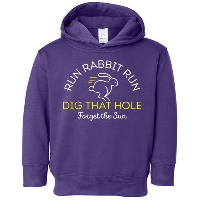 Run Rabbit Run Dig That Hole Toddler Hoodie
