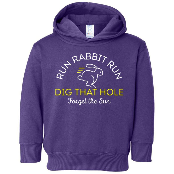 Run Rabbit Run Dig That Hole Toddler Hoodie