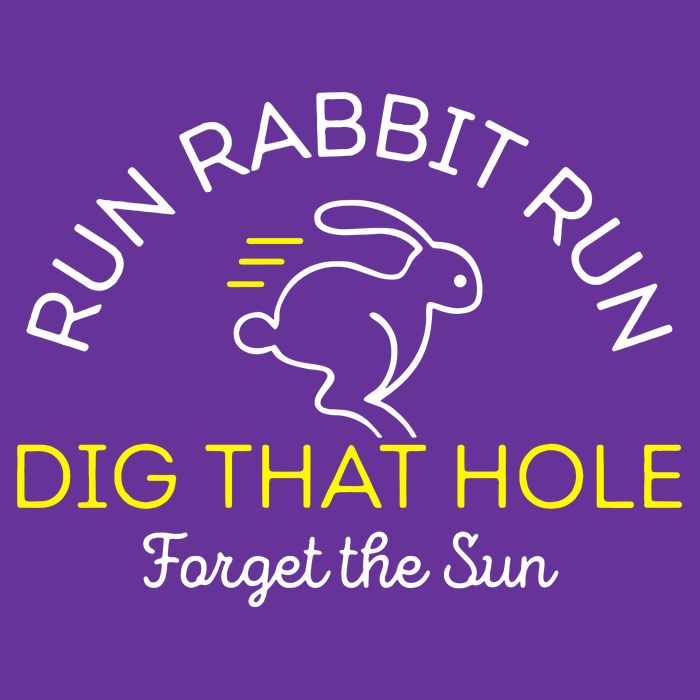 Run Rabbit Run Dig That Hole Visor