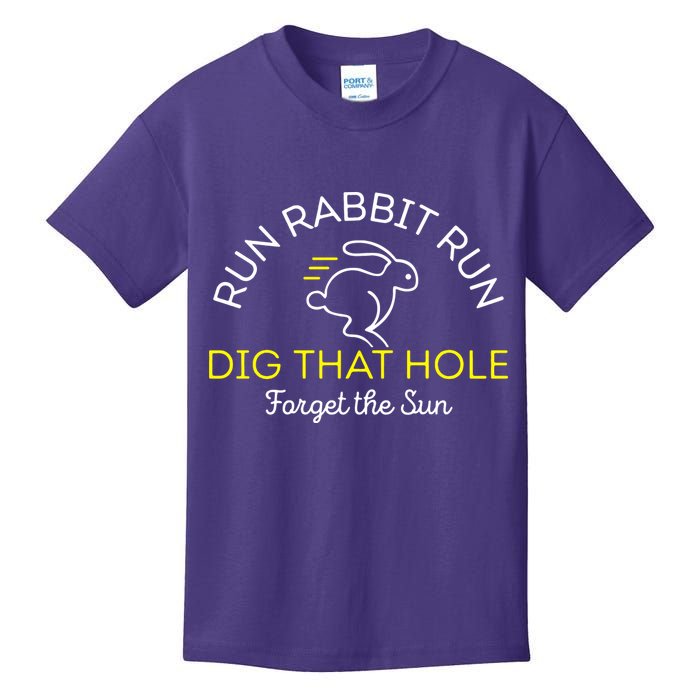 Run Rabbit Run Dig That Hole Kids T-Shirt
