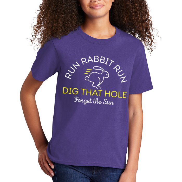 Run Rabbit Run Dig That Hole Kids T-Shirt