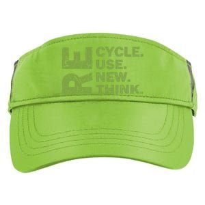 Recycle Reuse Renew Rethink Earth Day Environmental Activism Funny Adult Drive Performance Visor