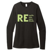 Recycle Reuse Renew Rethink Crisis Environmental Activism Womens CVC Long Sleeve Shirt