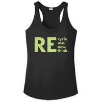 Recycle Reuse Renew Rethink Crisis Environmental Activism Ladies PosiCharge Competitor Racerback Tank