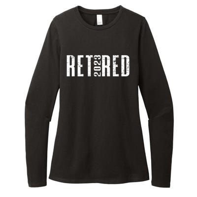 Retired  - Retro Retirement Party  Wo Retiring Womens CVC Long Sleeve Shirt