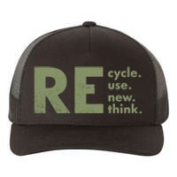 Recycle Reuse Renew Rethink Crisis Environmental Activism Yupoong Adult 5-Panel Trucker Hat